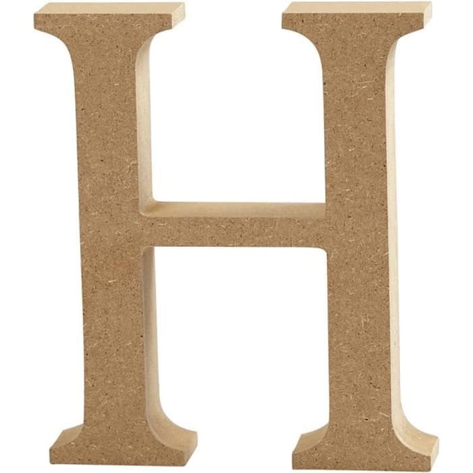 Creativ Company Letter H MDF 13cm 1 stuk.