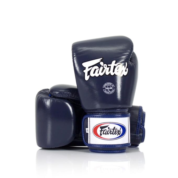 FAIRTEX BGV1 Serie - Lederen Bokshandschoenen - Blauw - 14oz