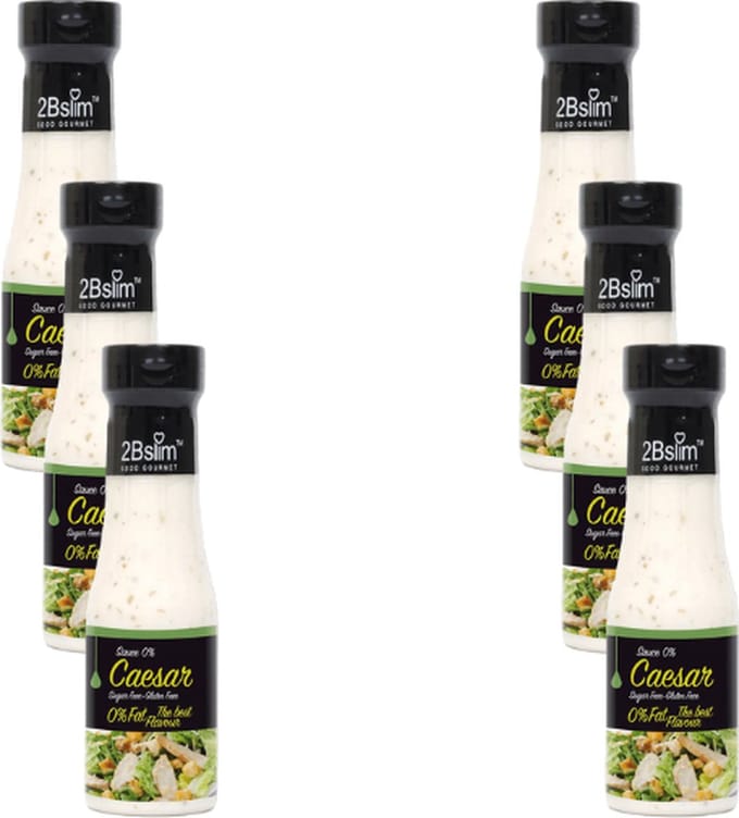 2BSlim | Caesar Dressing | 6 stuks | 6 x 250 ml