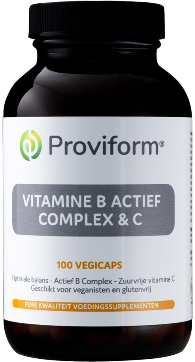 Proviform Vitamine B actief complex & C 100 Vegetarische capsules