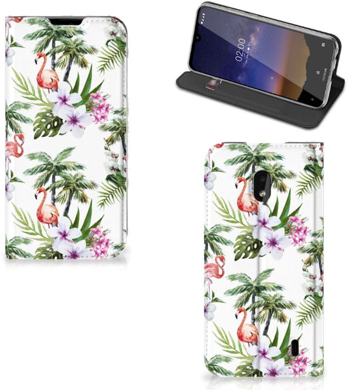 Nokia 2.2 Hoesje maken Flamingo Palms