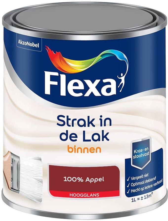 Flexa - Strak In De Lak Binnenlak Hoogglans - 100% Appel - Mengverf - 1 L