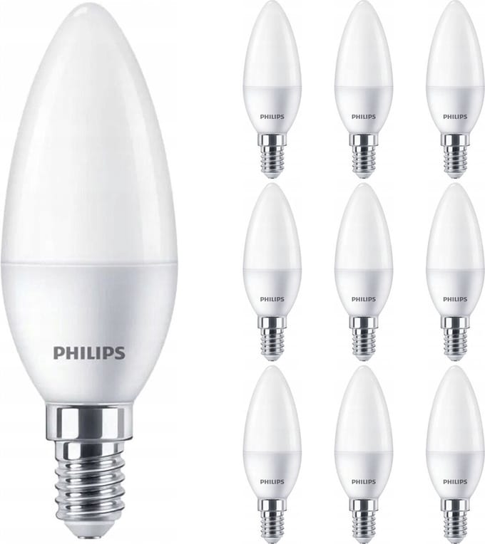 PHILIPS - LED Lamp E14 10 Pack - Corepro LEDcandle E14 Mat 2.8W 250lm - 827 Zeer Warm Wit 2700K | Vervangt 25W