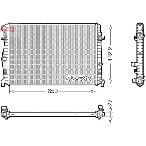 Radiator, motorkoeling DENSO DRM32058