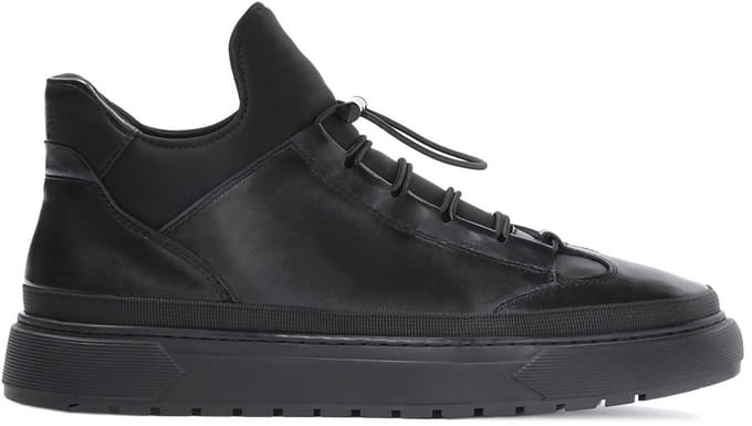 Zwarte herensneakers