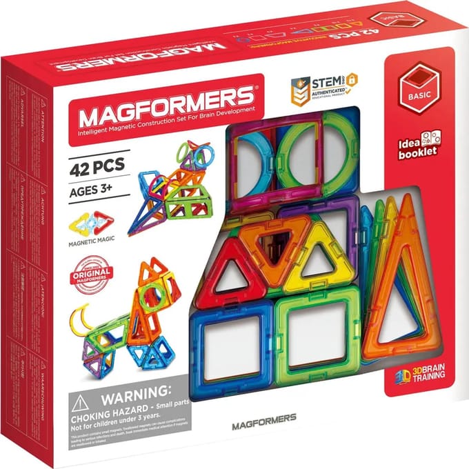 MAGFORMERS magnetisch bouwspeelgoed Basic 42-delige set creatief.