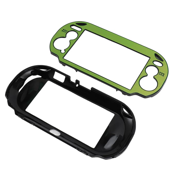 Harde Beschermhoes voor PS Vita 1000 Perfecte Pasvorm Vervanging Aluminiumlegering Beschermhoes Hard voor PSV 1000 Gameconsole Green