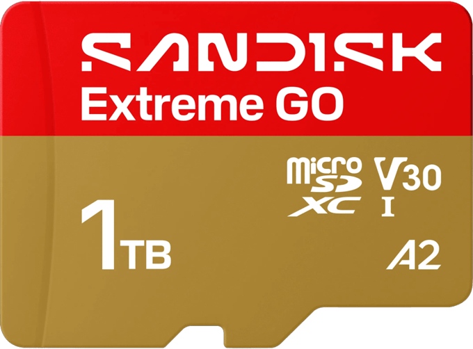 SanDisk MicroSDXC Extreme GO 256GB 240/160MB/s UHS-I- 5K- 4K UHD- U3- V3