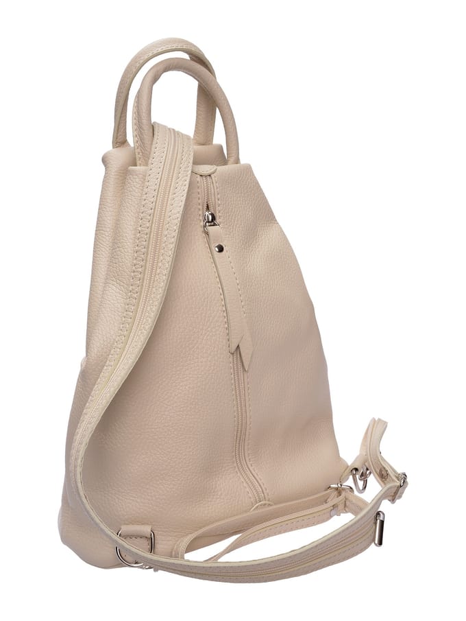 Isabella Rhea Beige Rundleer Tas