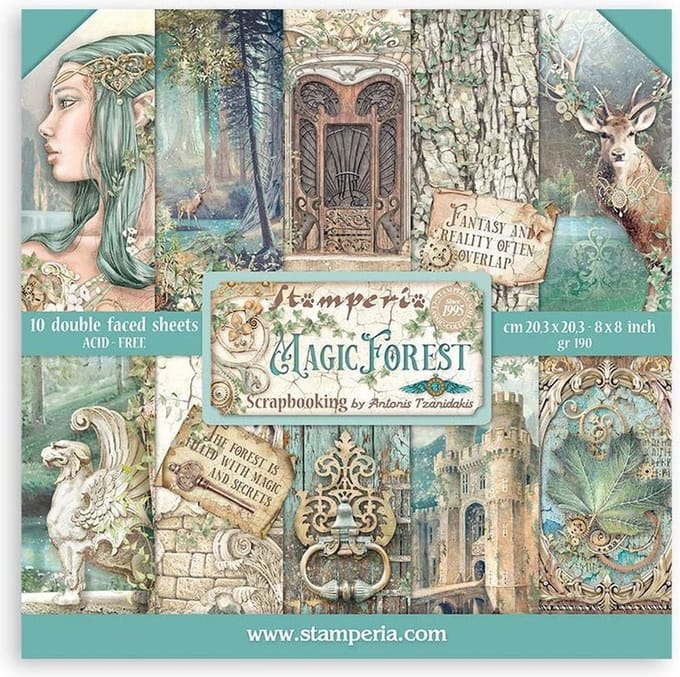 Stamperia - Magic Forest 8x8 Inch Paper Pack (SBBS78)
