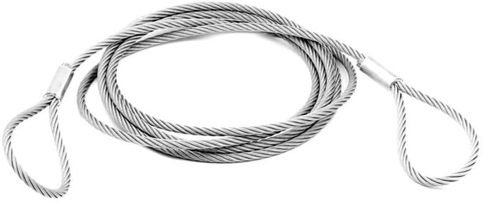 5mm Staalkabel 15 Meter Lang met Gesmede Oogkabels