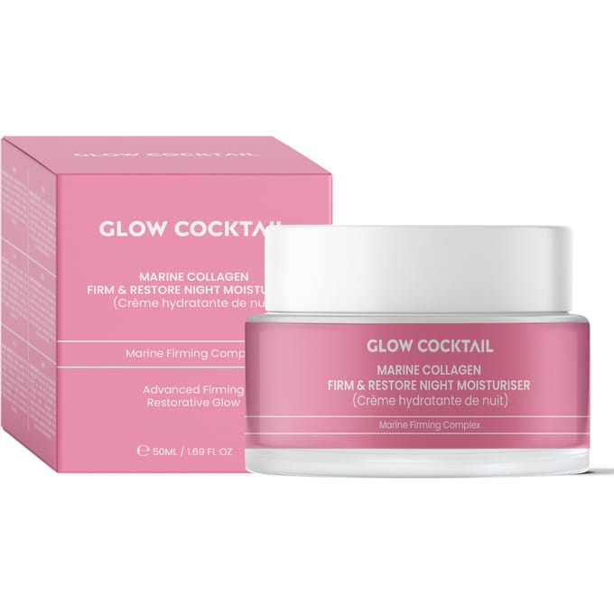 Glow Cocktail Marine Collagen Firm & Restore Nachtcrème 50