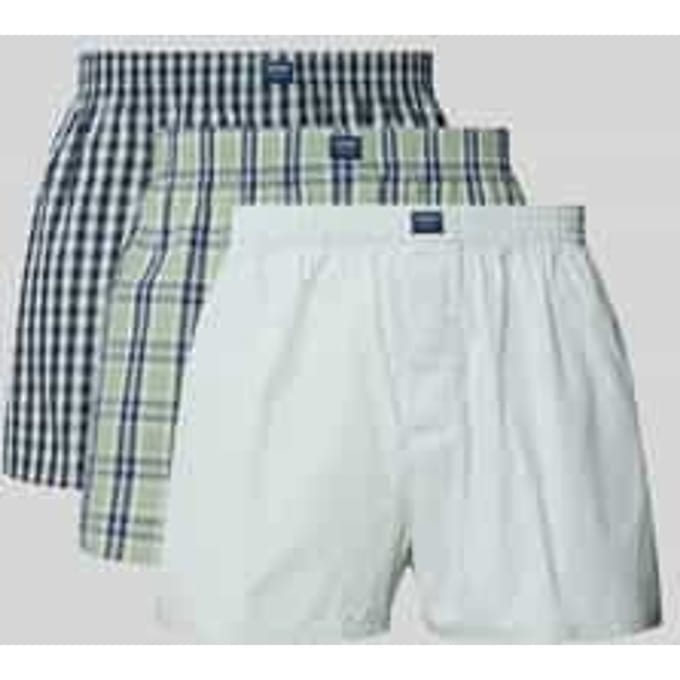 Boxershorts met elastische band in een Set van 3