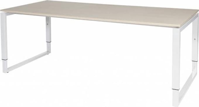 Verstelbaar Bureau - Plus 200x90 robson - wit frame