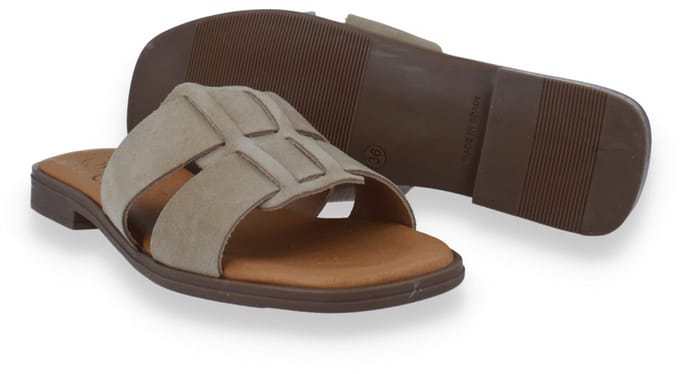 Oh! My Sandals Dames Slipper | Beige | Maat: 37
