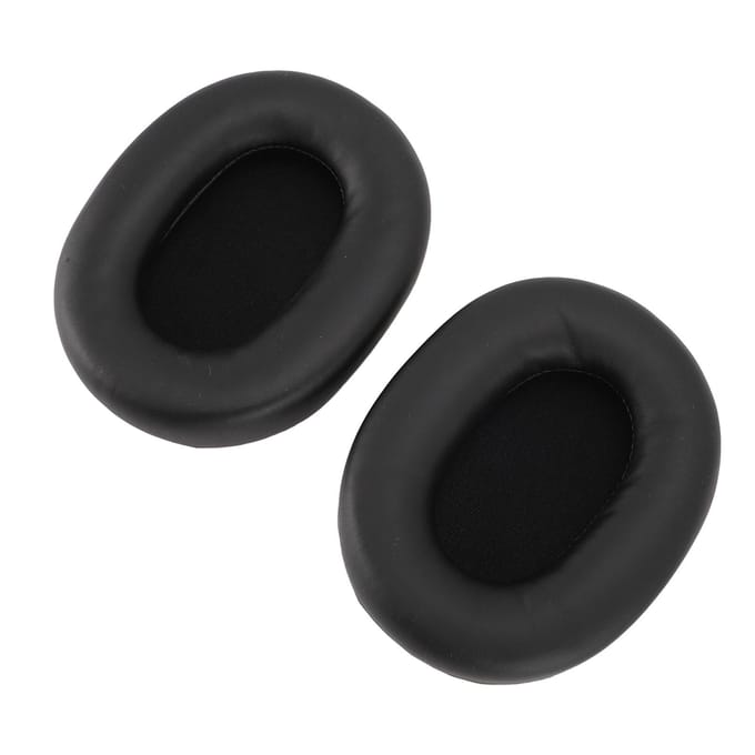 Coussinets d'oreille de remplacement pour INZONE H9 WH G900N H7 WH G700 Cuir protéiné Mousse à mémoire de forme Éponge black