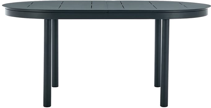 Vente-unique Uitschuifbare tuineettafel in aluminium B 170/220 cm - Antraciet - LOTTYS van MYLIA