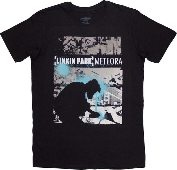 Linkin Park - Meteora Drip Collage Heren T-shirt - M - Zwart