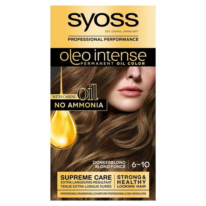 Syoss Oleo Intense - Haarverf - 6-10 - Donkerblond - 115ml x 48