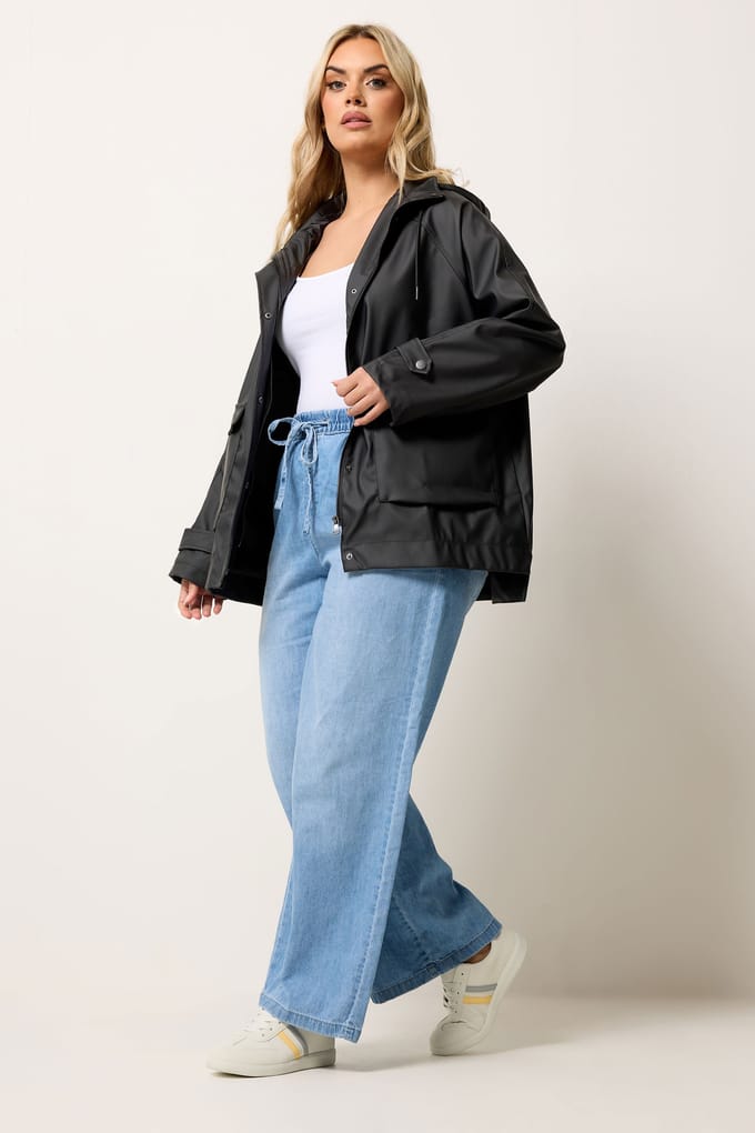Yours Zwarte Regenjas Size 66-68