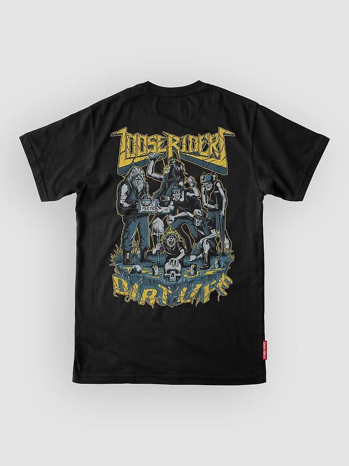 Loose Riders Dirt Life Tech Tee zwart