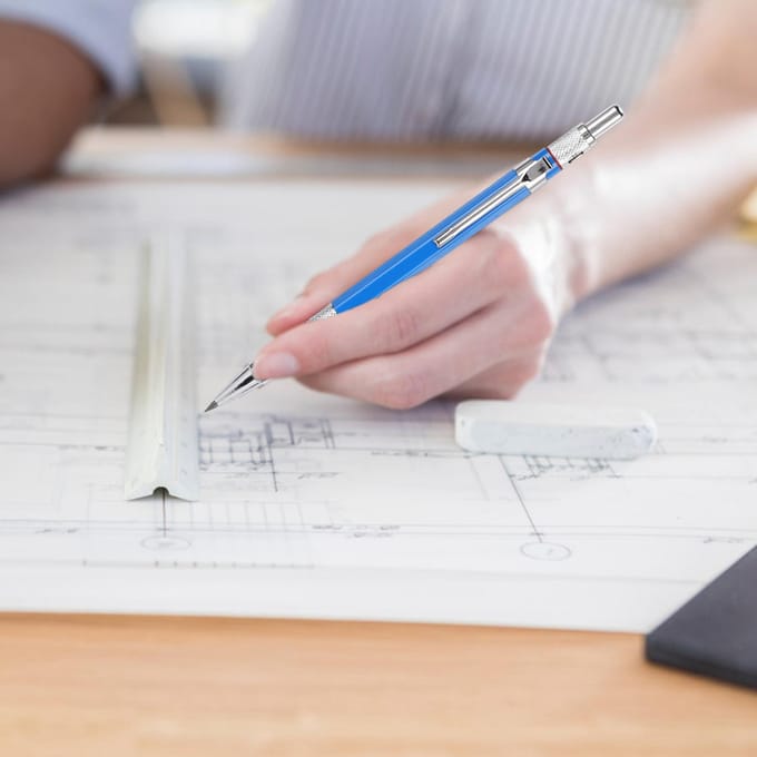 2 Stuks Hoge Kwaliteit Metalen Mechanisch Klikpotlood 2.0MM voor Tekenen Ontwerpen Proeflezen Schrijven gray