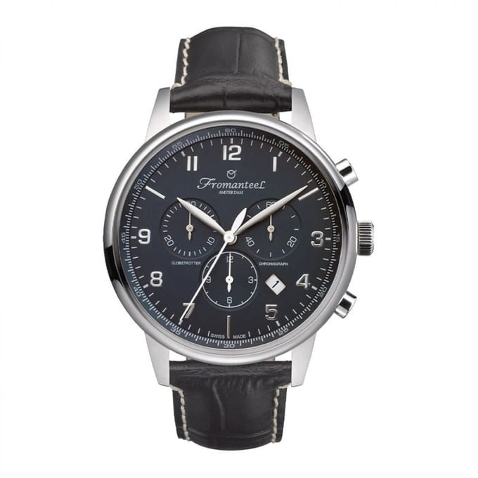 Refurbished Fromanteel Globetrotter Chrono GT-0702-001 Heren Horloge 42mm