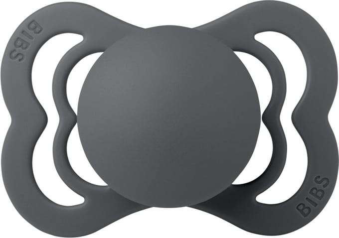 BIBS Supreme Fopspeen - Maat 1 0-6 maanden - Silicone – Iron