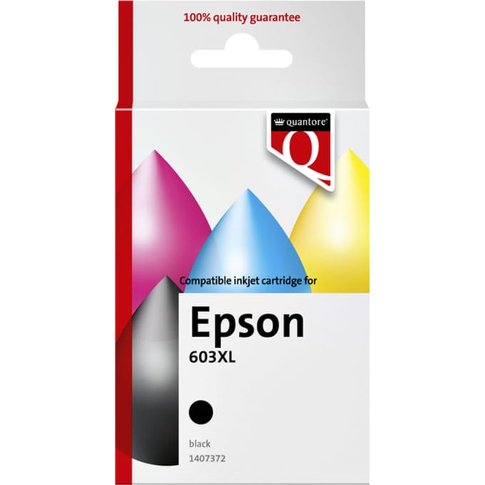 Inktcartridge Quantore alternatief tbv Epson 603XL zwart