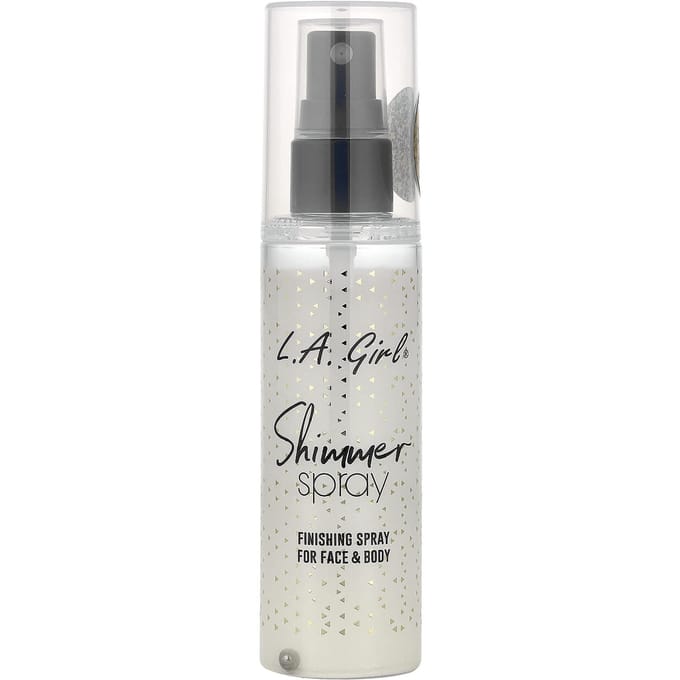 LA. Girl Shimmer Spray, Gezicht en Lichaam, GFS918A Goud, 80 ml (2,7 fl oz) white