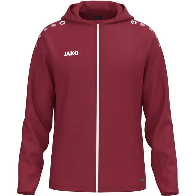 Jako One Jas Met Kap Heren - Bordeaux | Maat: XL