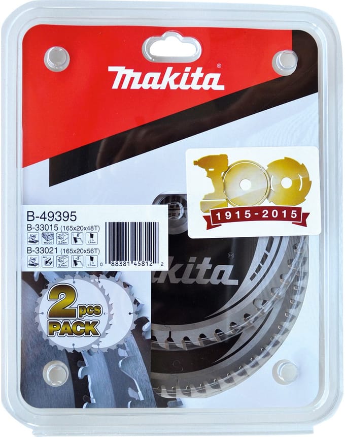 Makita HM-zaagblad-SET 165 mm 2st. - B-49395