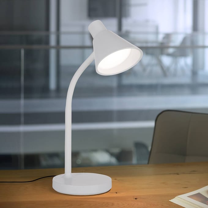 JUST LIGHT. GmbH JUST LIGHT. LED tafellamp Pixie, kunststof, wit