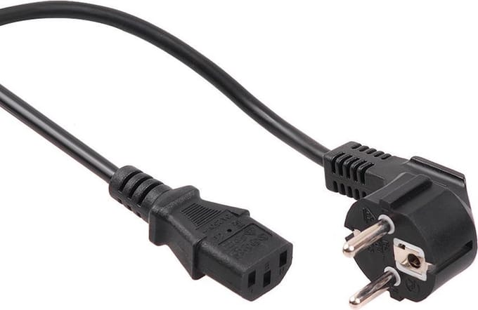 Voedingskabel 3-pins EU-pluglengte 5 m Maclean MCTV-801
