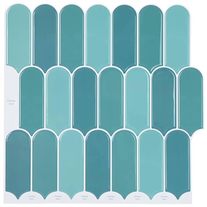 vidaXL - Veer - Tegel - 10 - st - Blauw - 30 - x - 30 - cm - Polyurethaan - en - PET