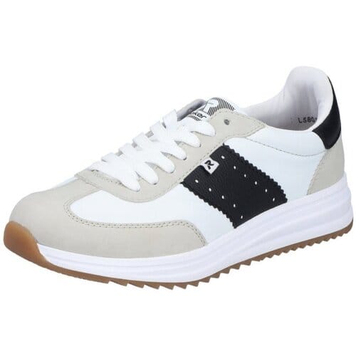 Rieker dames veterschoenen wit/grijs - extra breed