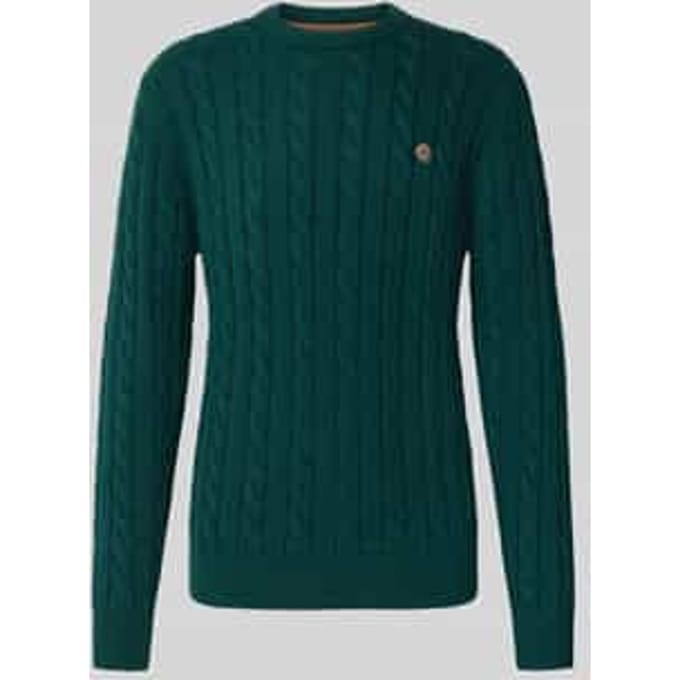 Slim fit gebreide pullover van puur katoen
