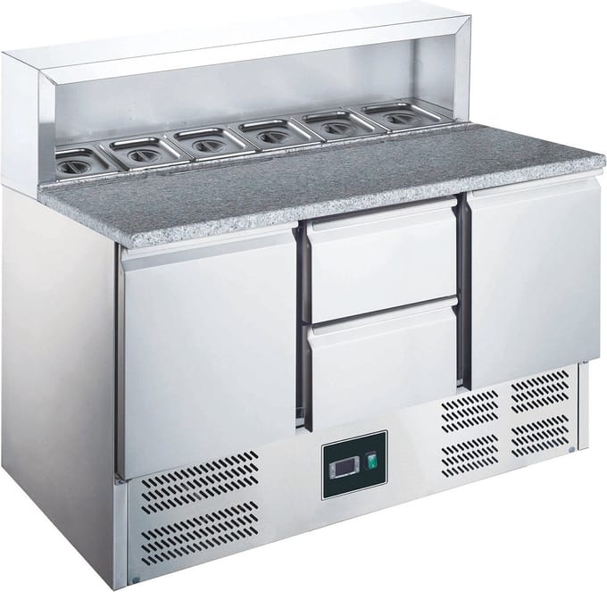Pizza Preparationtable Model Eps 903 2/2, Saro 465-1055