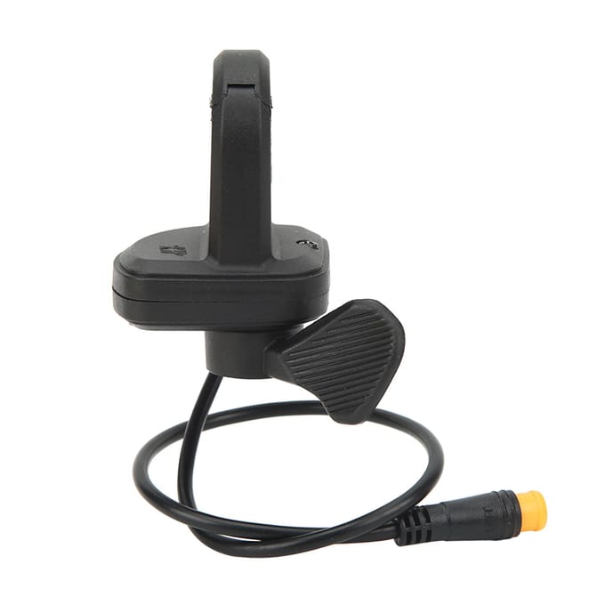 Accélérateur au pouce pour vélo électrique, accélérateur à gâchette réactif pour conversion de vélo avec prise étanche black
