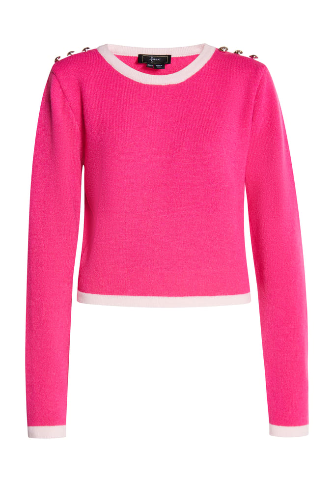 Faina Gebreide trui Dames roze