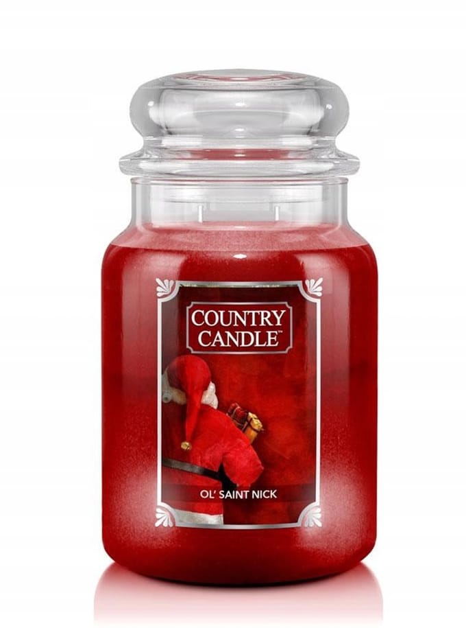 Country Candle Grote Ol' Saint Nick geurkaars - 2 lonten