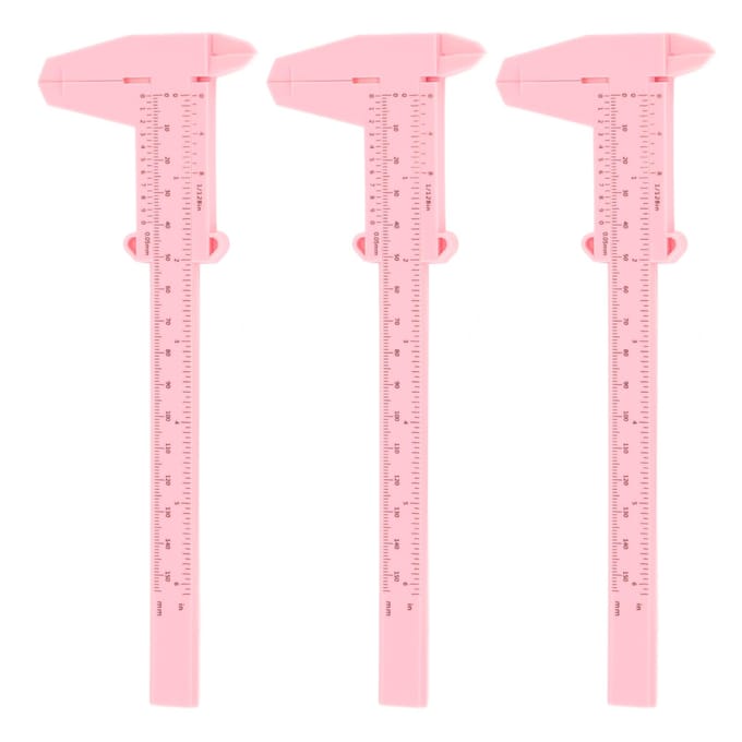 10 stuks 150 mm wenkbrauw microblading linialen, wenkbrauw make-up meet- en markeertools voor beginners roze