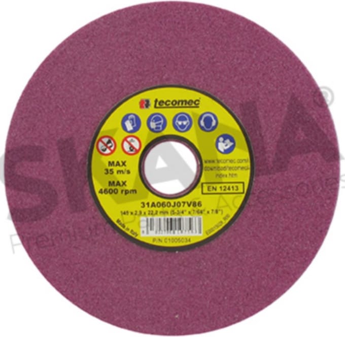 Slijpsteen TECOMEC 145 x 22,2 x 2,9 mm.Ultra-slim.