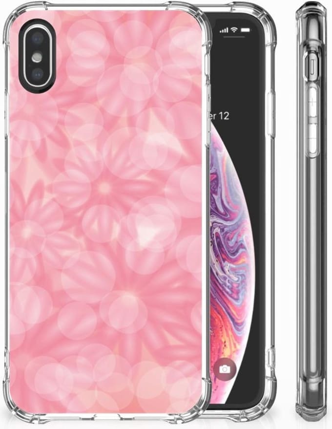 TPU Case Anti-Shock voor Apple iPhone X | Xs Case Spring Flowers