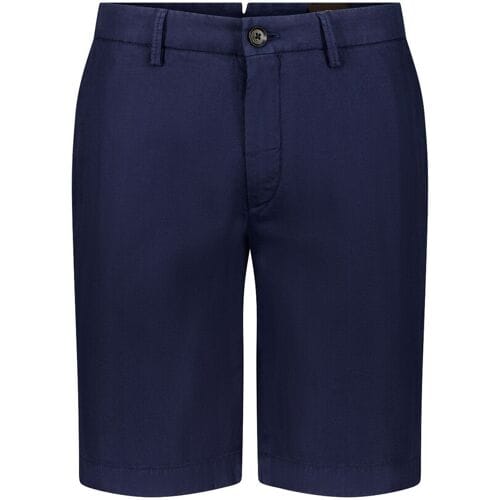 Gardeur Bermuda Jordan-1 Authentic Herringbone Low Crease Finish Soft Touch Marine / male