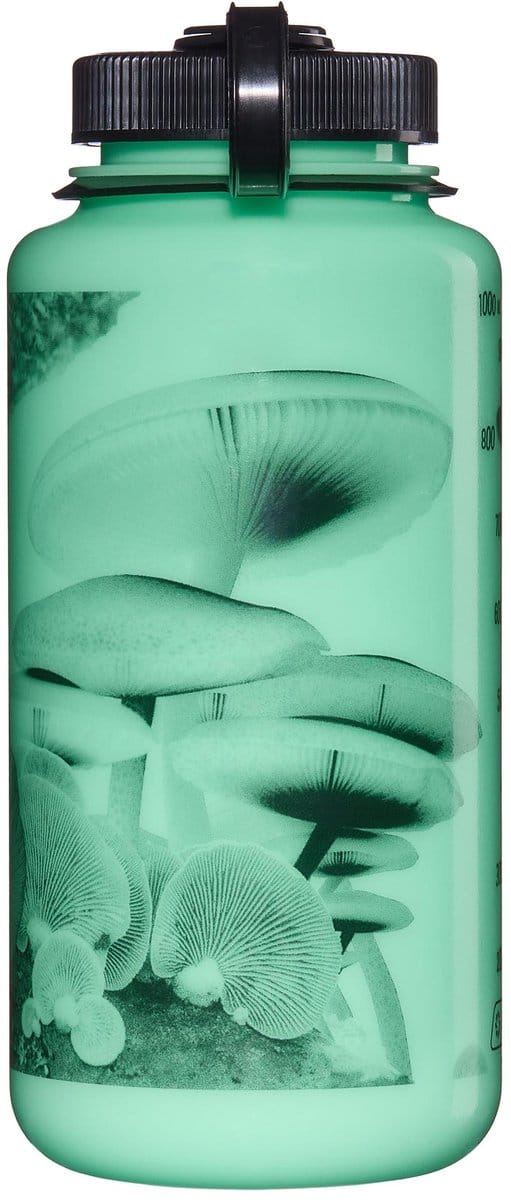 Nalgene - Wide-Mouth 1000ml GLOW / Black Mushrooms Sustain NIEUW