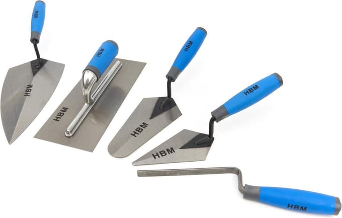 Pleister Troffel Set - Soft Grip Handgrepen - 5-Delig