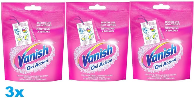 Vanish - Vlekverwijderaar - Poeder - Pink Sachet - 3 x 300g - 3 stuks