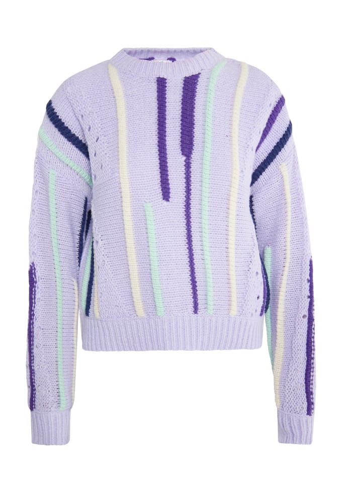 IZIA Jumper Dames Lichtpaars veelkleurig
