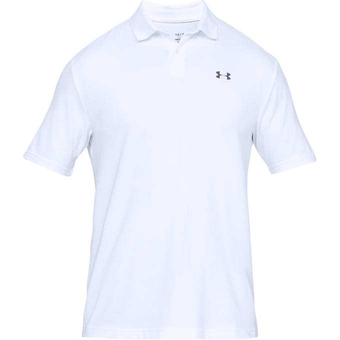 Under Armour Performance 2.0 Polo Heren-Wit,Zilver